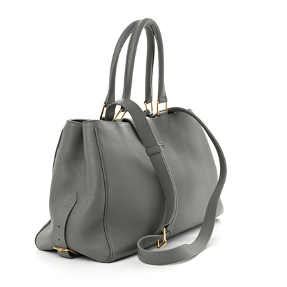 Celine Supple Calfskin Medium Appoline Zinc 3 of 10