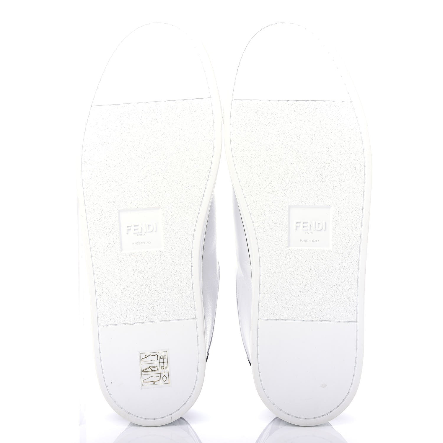 Fendi X JOSHUA VIDES Nappa Rockoclick Slip On Sneakers 39 Snow White Black 6 of 11