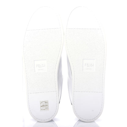 Fendi X JOSHUA VIDES Nappa Rockoclick Slip On Sneakers 39 Snow White Black 6 of 11