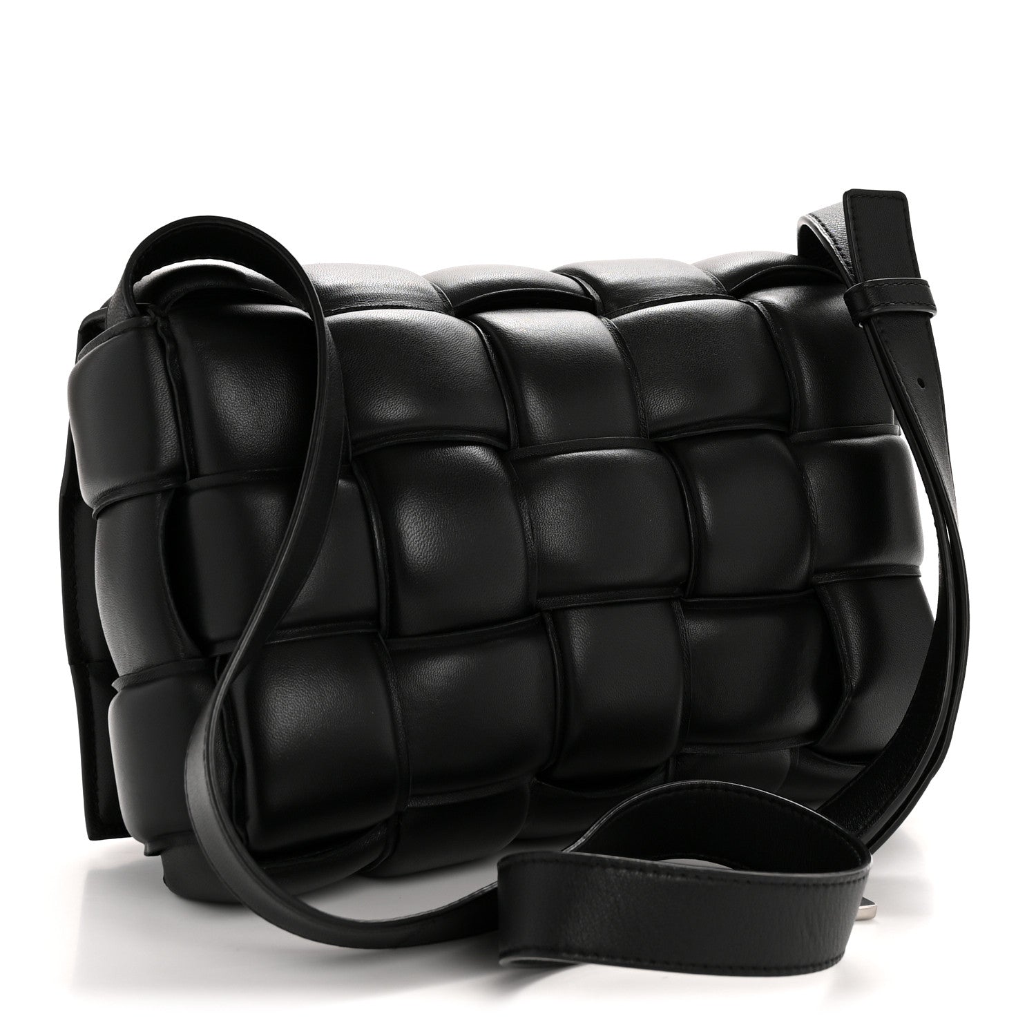 Bottega Veneta Nappa Maxi Intreccio Padded Cassette Crossbody Bag Black 4 of 29