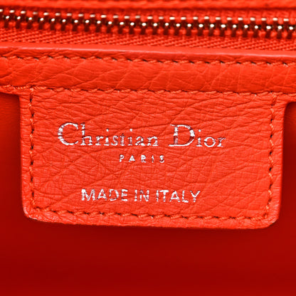 Christian Dior Ostrich Large Lady Dior Orange 6 of 11