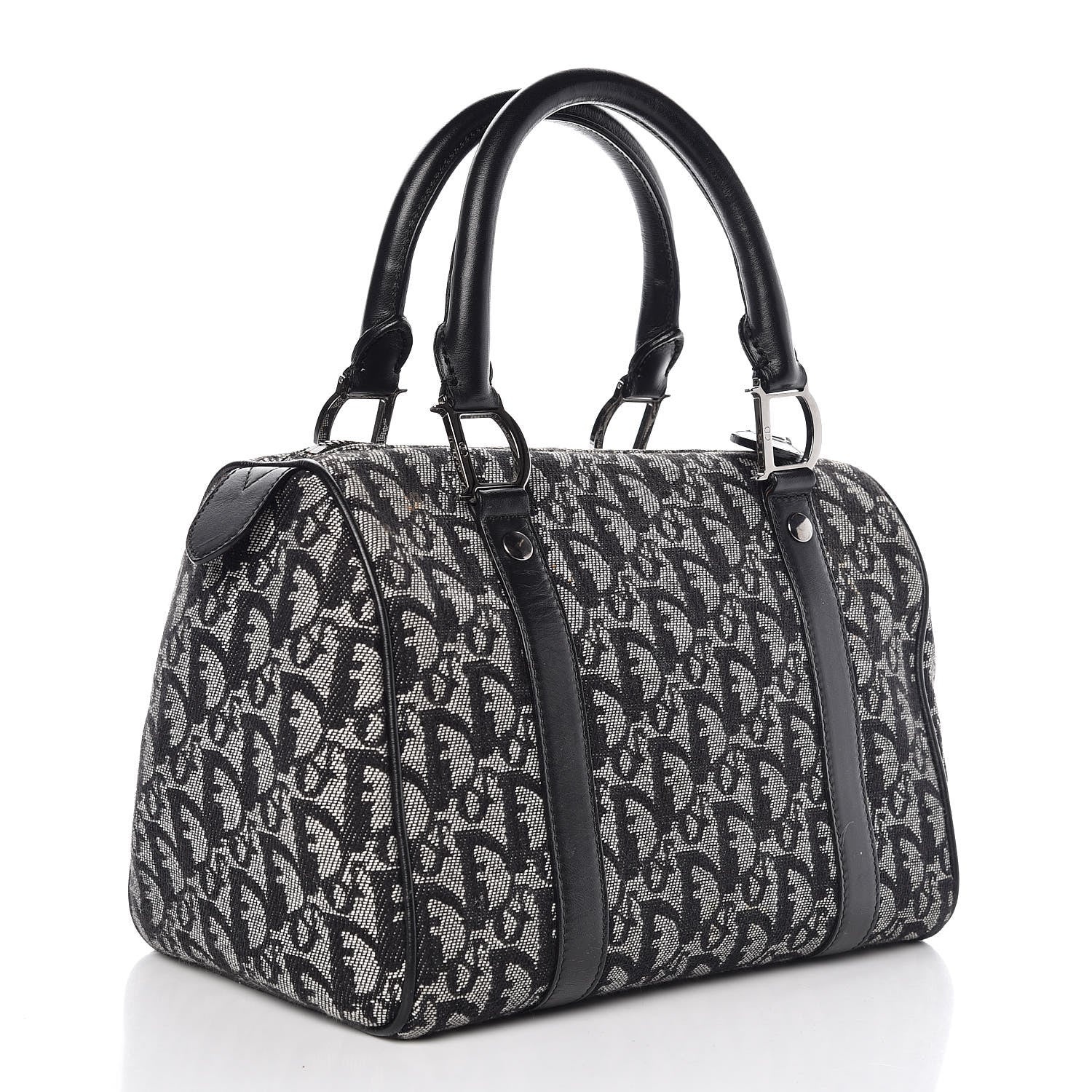 Christian Dior Monogram Boston Black 3 of 10