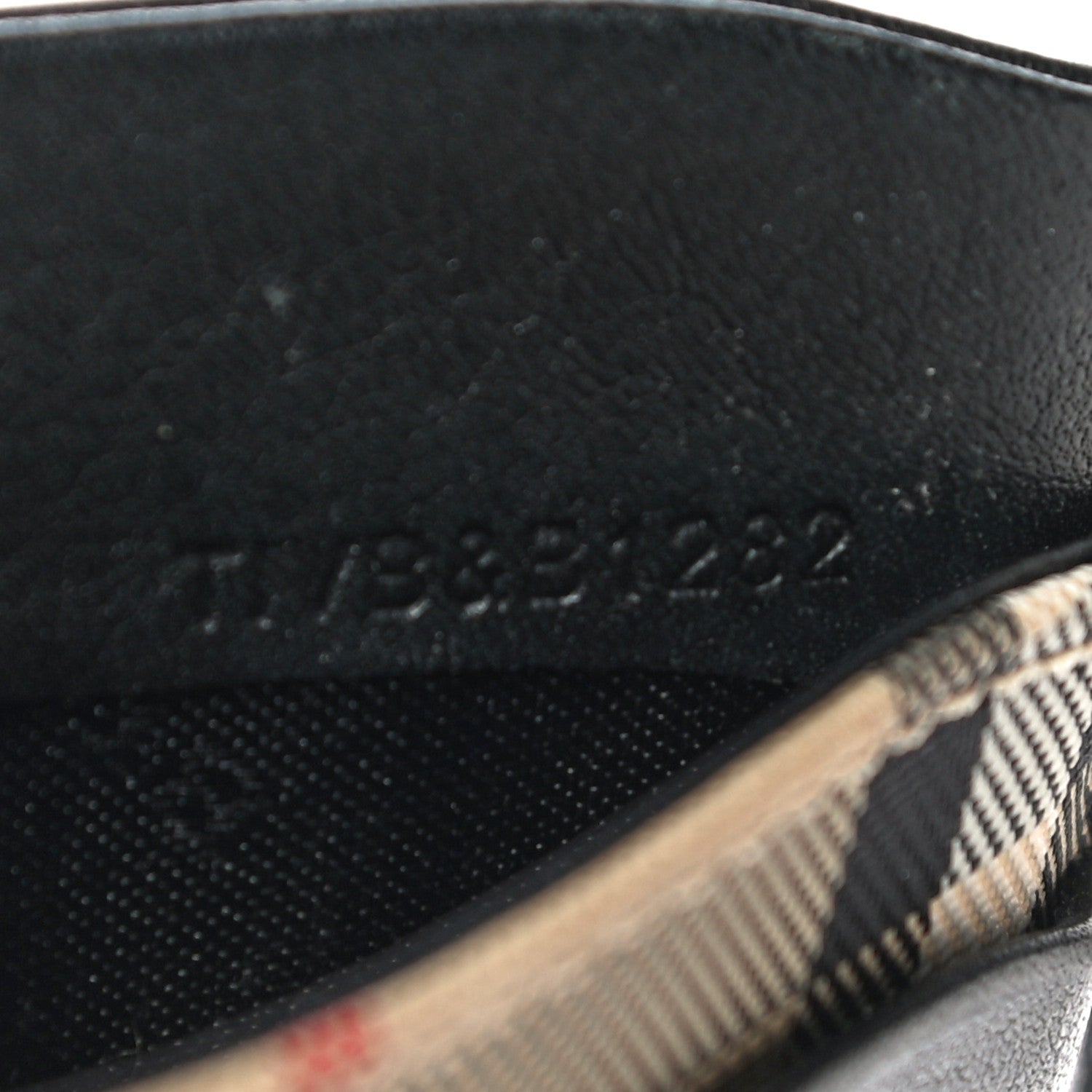 Burberry Calfskin Horseferry Check Izzy Card Case Black 7 of 12