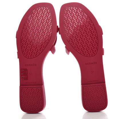 Hermes Rubber Aloha Sandals 37 Rose Baie 6 of 11