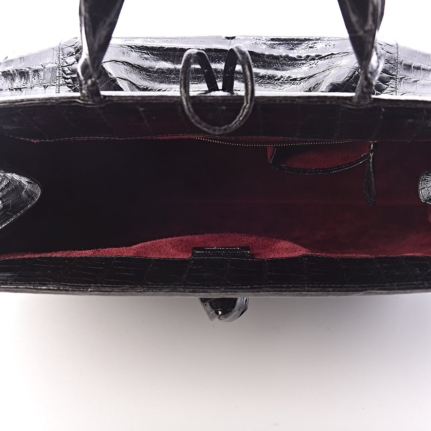 Crocodile Tote Black