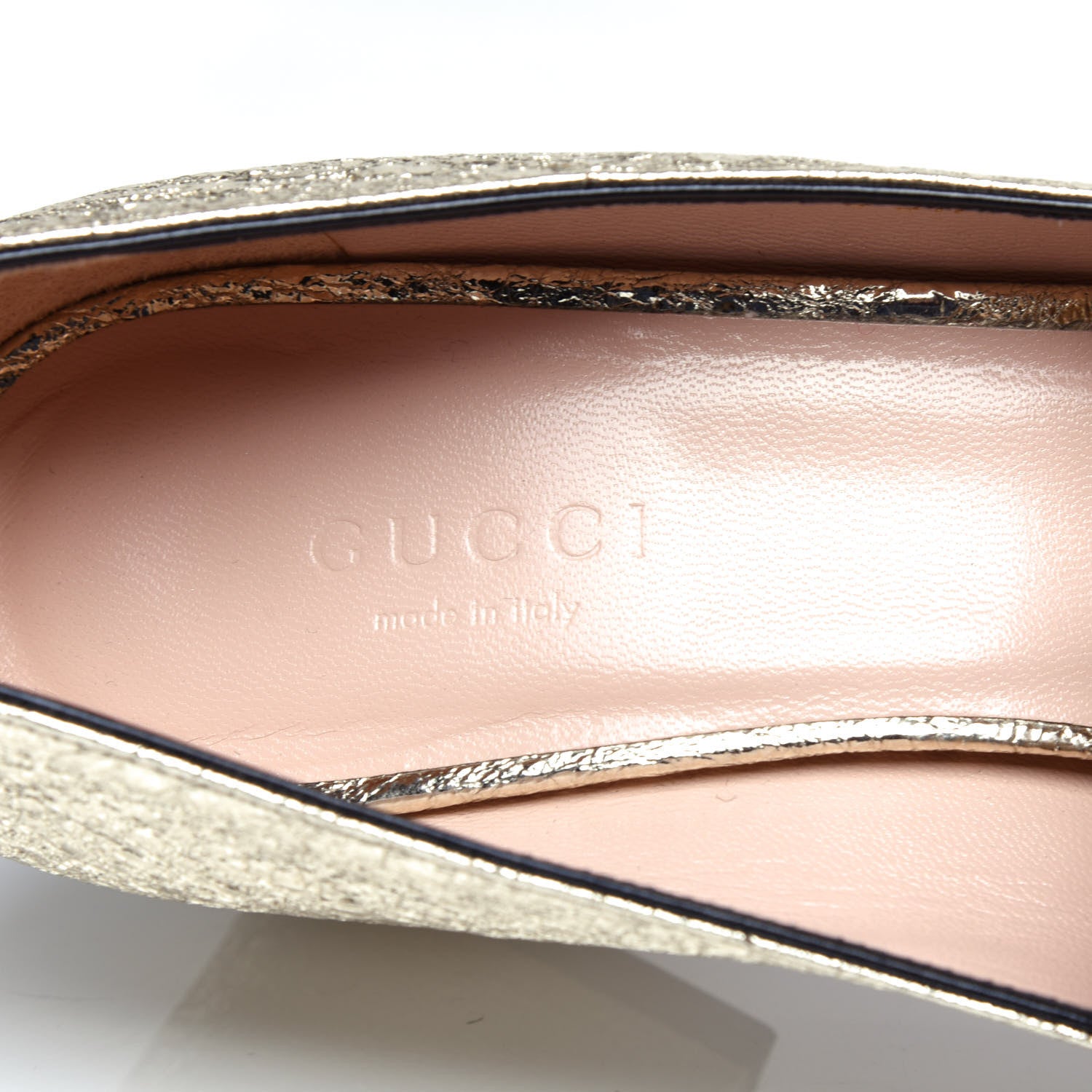 Gucci Galassia GG Marmont Fringe 50mm Loafer Pumps 36.5 Platino 8 of 10
