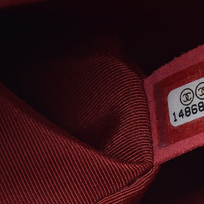 Chanel Lambskin Chevron Jumbo Leo Lion Flap Dark Red 9 of 12