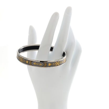 Hermes Enamel Printed Narrow Grand Apparat Bracelet 70 2 of 4