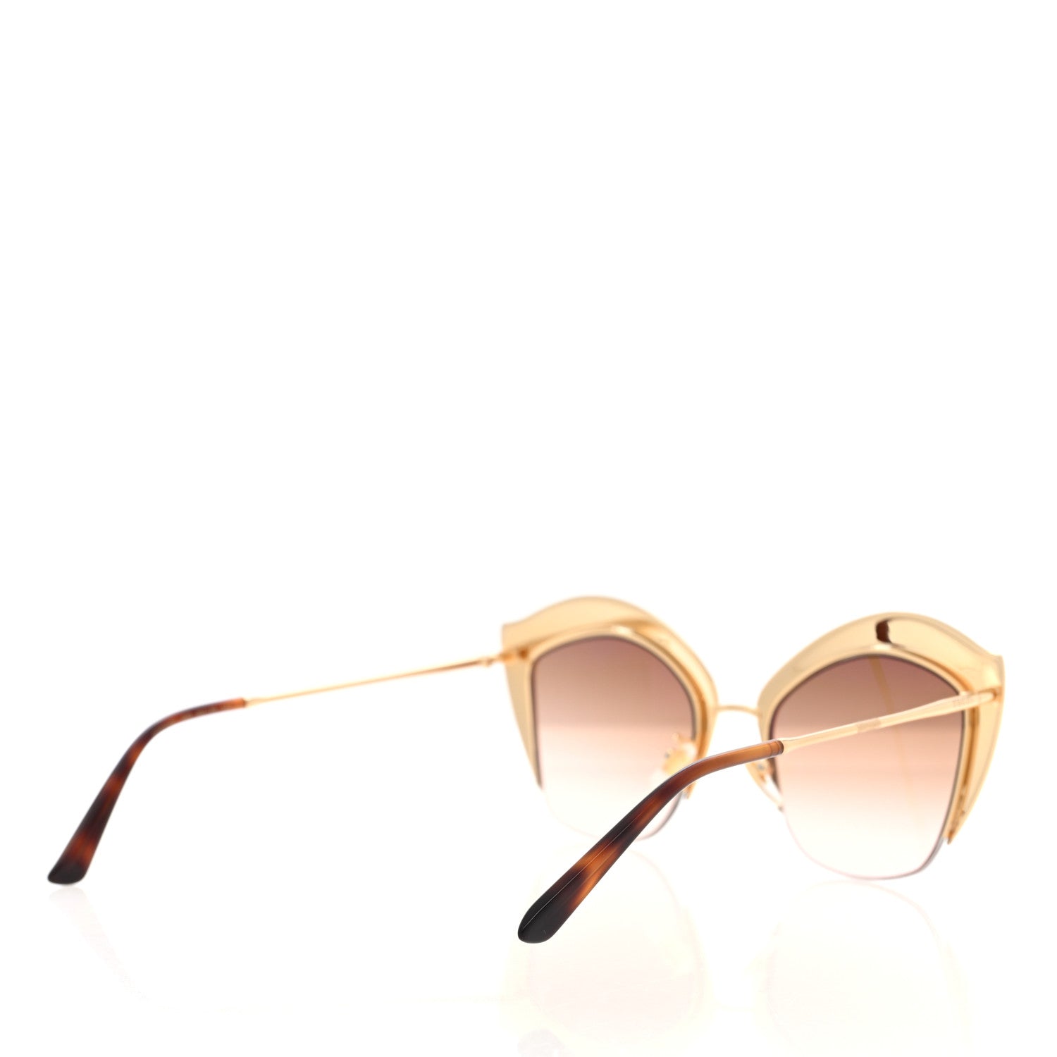 Gucci Metal Crystal Cat Eye Sunglasses GG00114S Pink 3 of 6