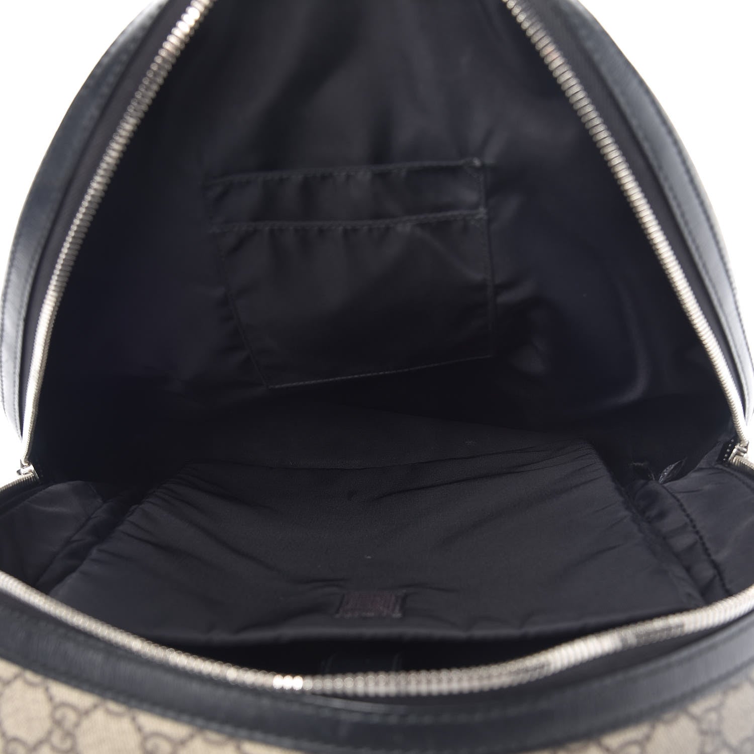 Gucci GG Supreme Monogram Web Dome Backpack Black 5 of 12