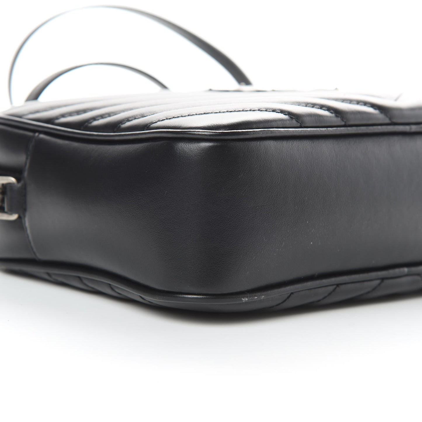 Calfskin Matelasse Monogram Lou Camera Bag Black