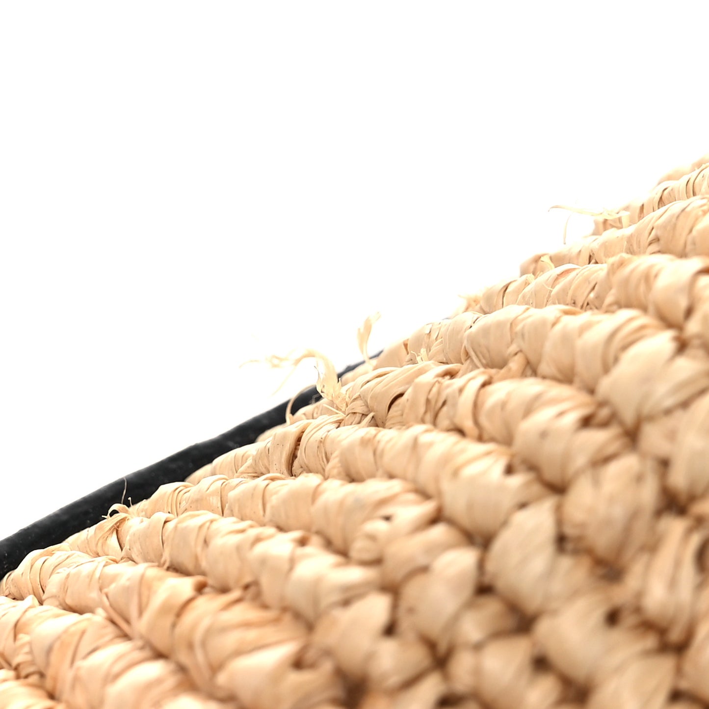 Calfskin Raffia Anagram Paulas Ibiza Pochette Bag Natural Tan