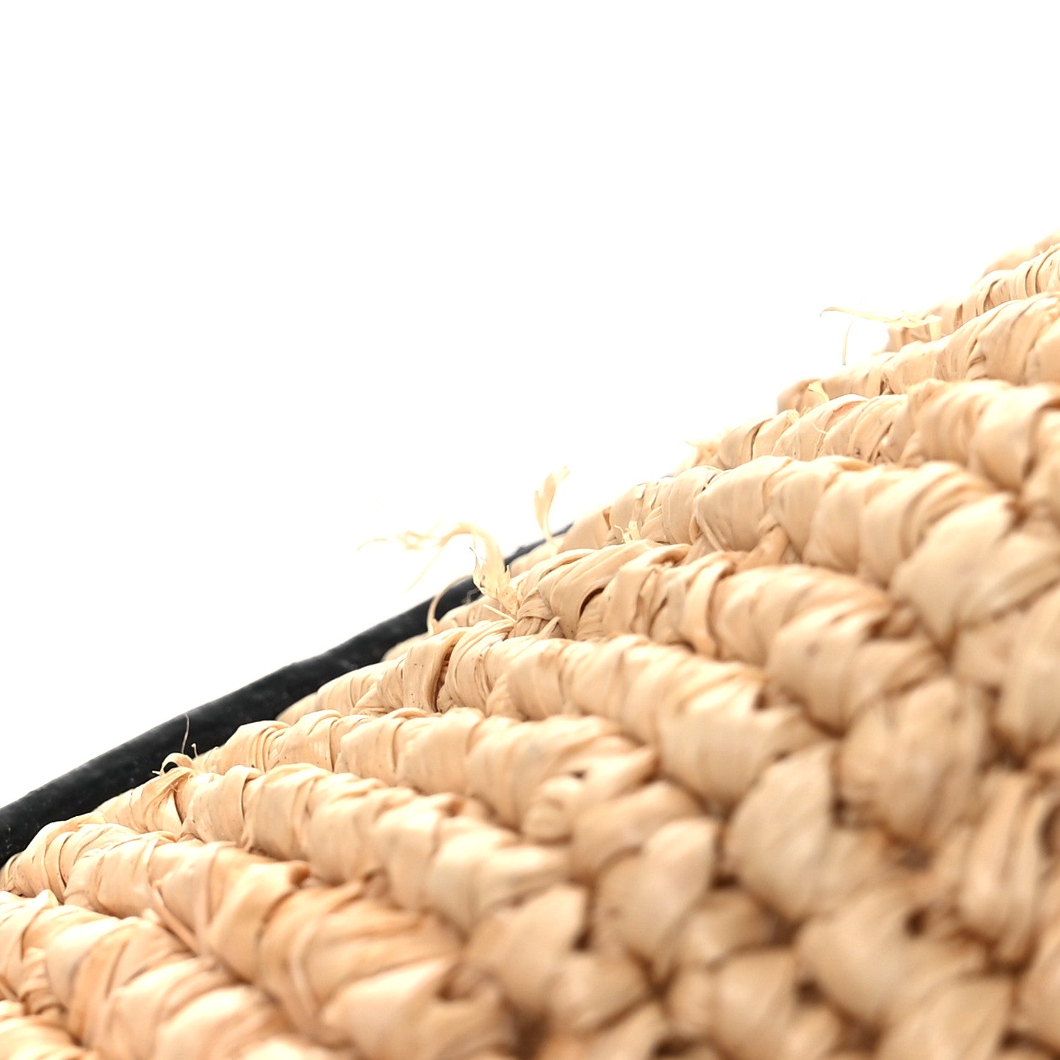 Loewe Calfskin Raffia Anagram Paulas Ibiza Pochette Bag Natural Tan 12 of 13