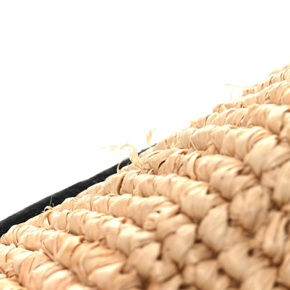 Loewe Calfskin Raffia Anagram Paulas Ibiza Pochette Bag Natural Tan 12 of 13