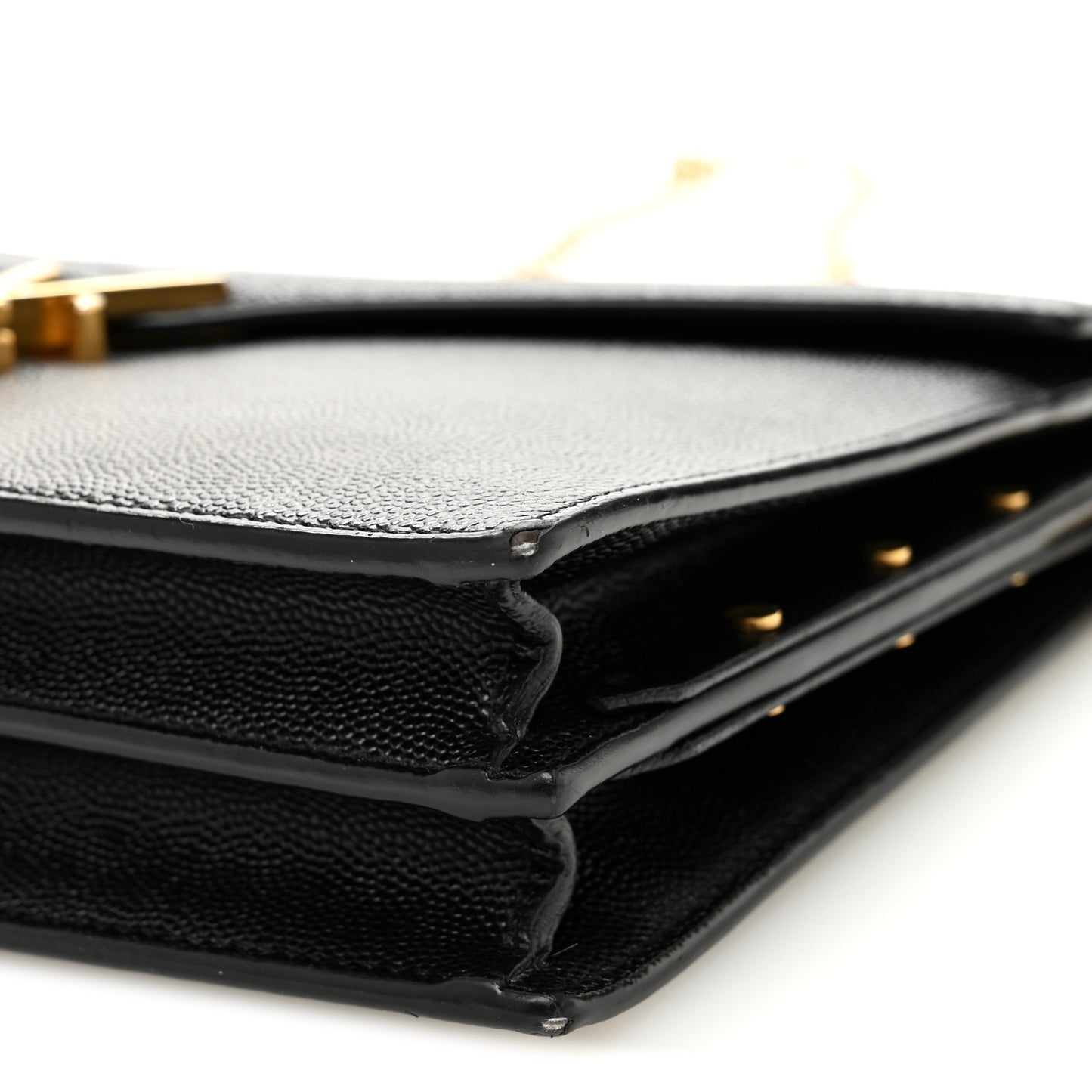 Grain De Poudre Monogram Cassandra Clasp Bag Black