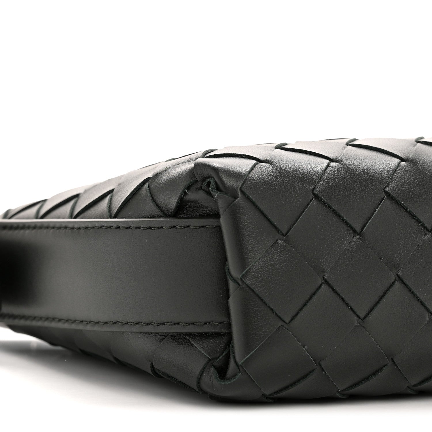 Bottega Veneta Calfskin Intrecciato Traveler Phone Pouch Dark Green 9 of 11