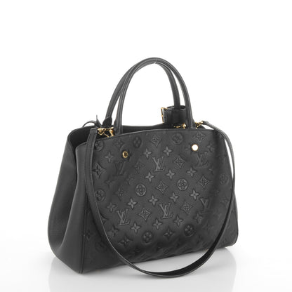 Louis Vuitton Empreinte Montaigne MM Black 3 of 8