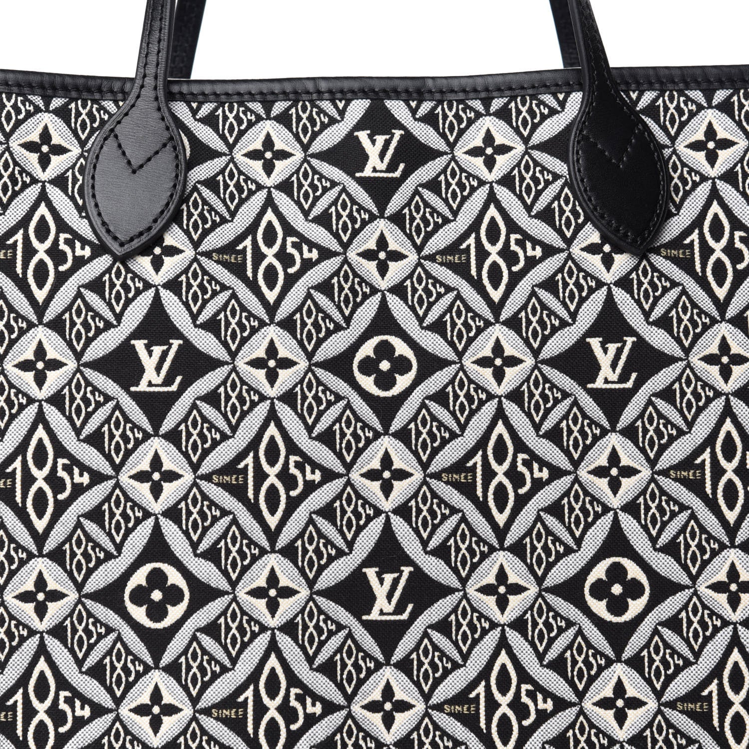 Louis Vuitton Jacquard Since 1854 Neverfull MM Grey 10 of 11