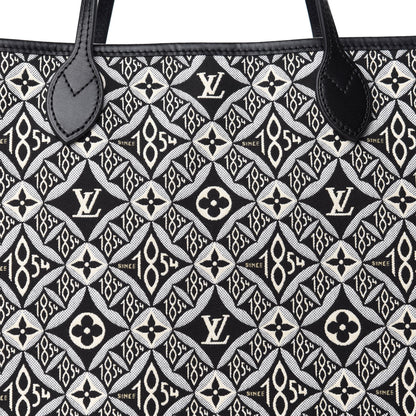 Louis Vuitton Jacquard Since 1854 Neverfull MM Grey 10 of 11