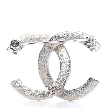 Chanel Baguette Crystal CC Brooch Silver 2 of 3