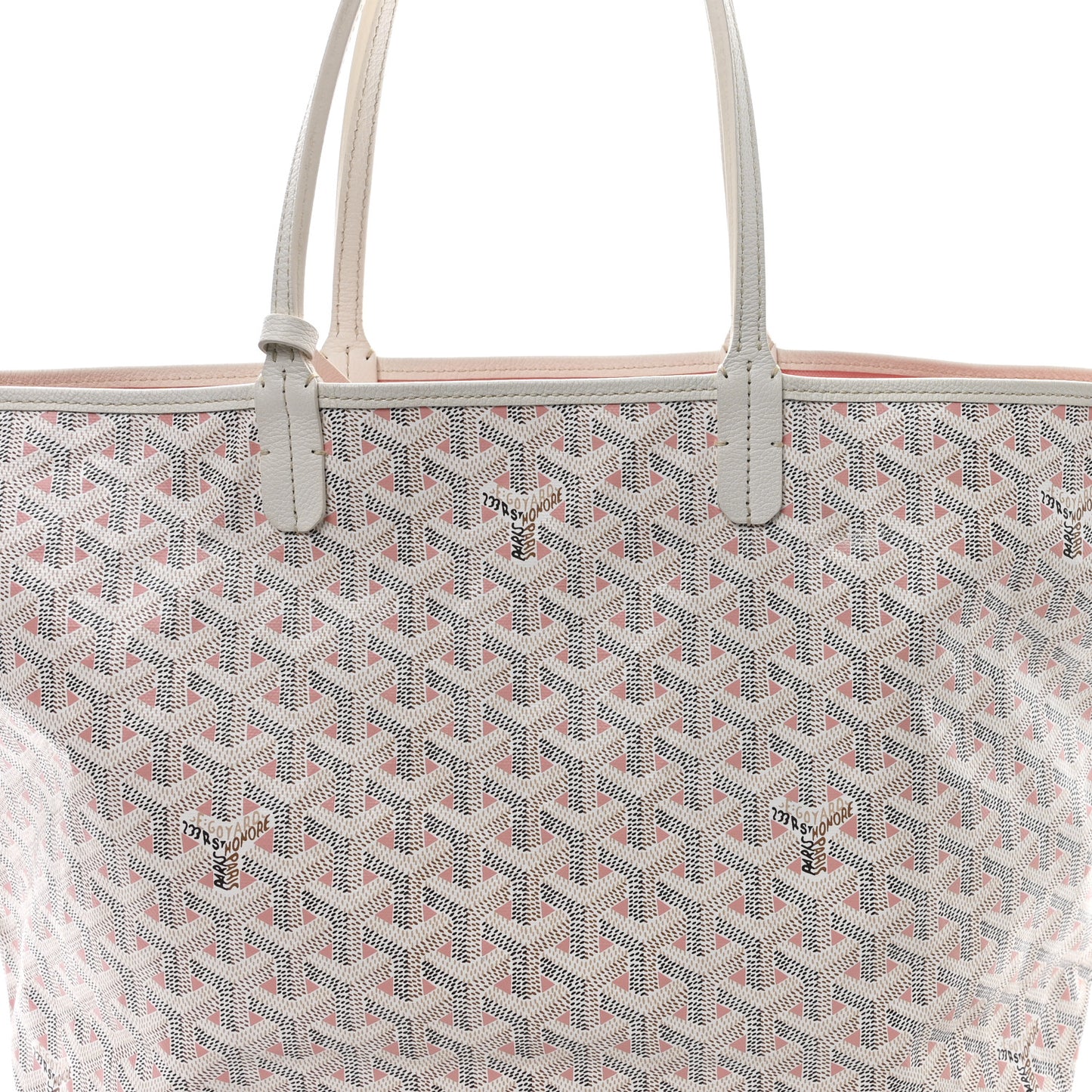 Goyardine Saint Louis Claire Voie PM White Pink