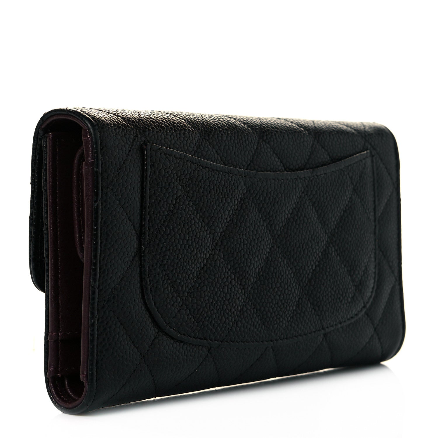 Chanel Caviar Quilted Medium Flap Wallet Black 3 of 12