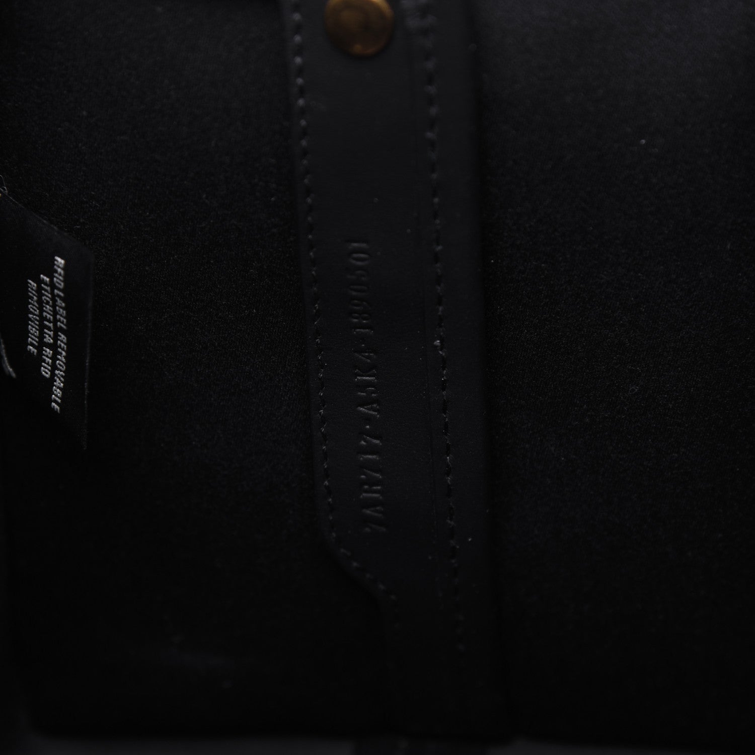 Fendi Glazed Fabric Vitello Century FF 1974 Stamp Patch Mini Peekaboo Defender Cover Mogano Panna Black 9 of 15