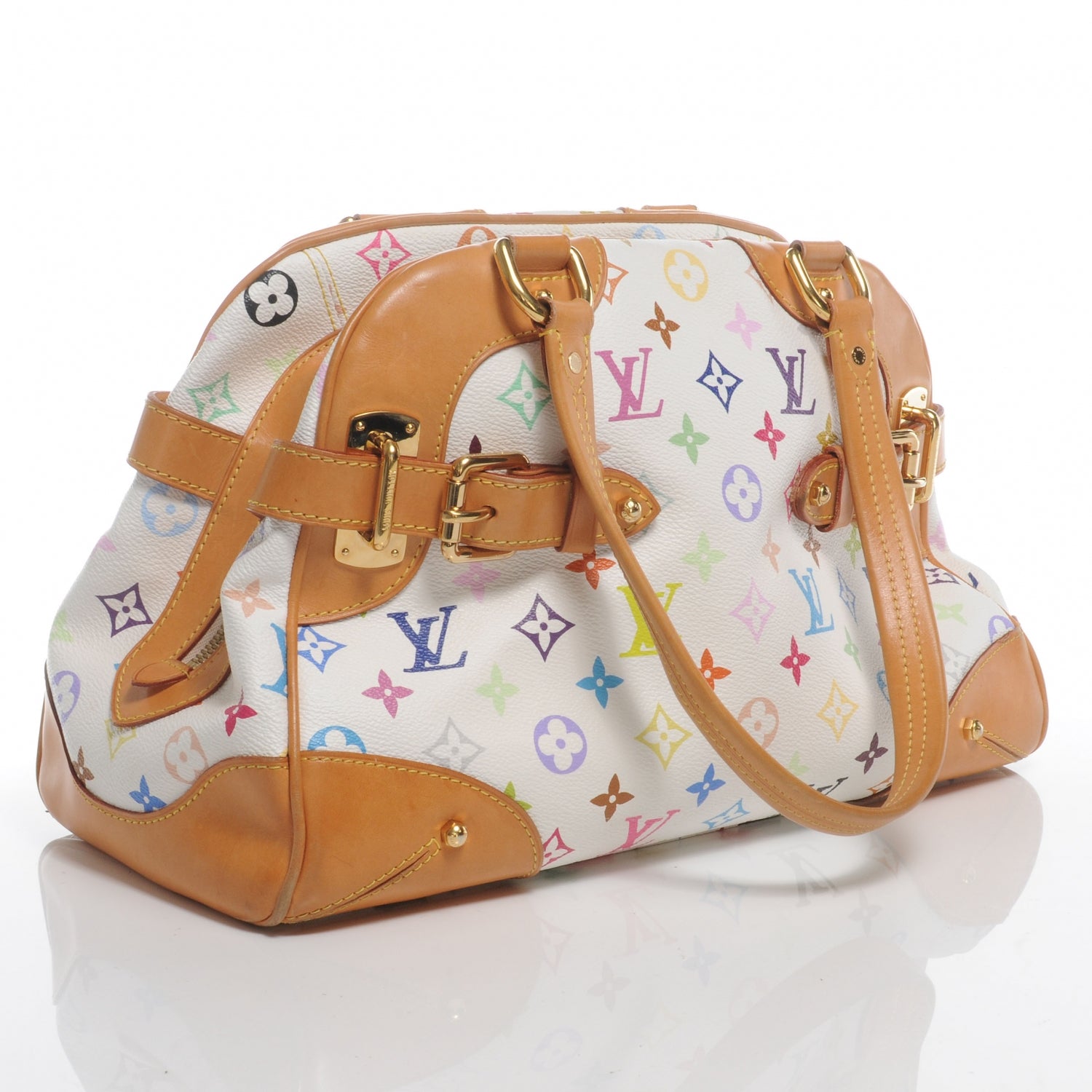 Louis Vuitton Monogram Multicolor Claudia White 3 of 7