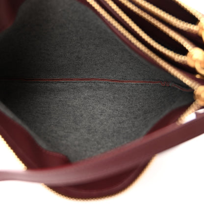 Celine Lambskin Large Trio Crossbody Bag Burgundy 7 of 11