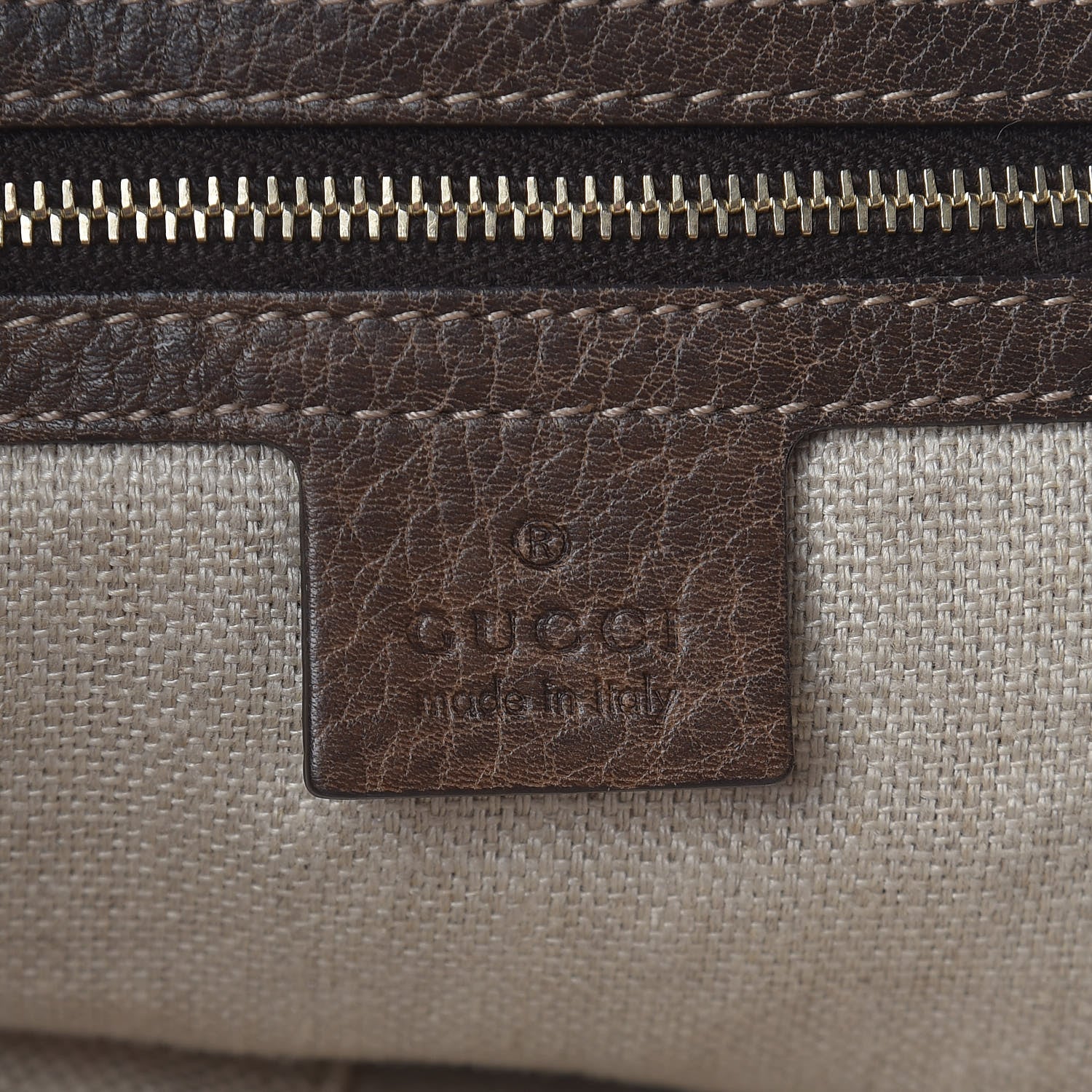 Gucci Calfskin Large New Jackie Shoulder Bag Dark Brown 6 of 19
