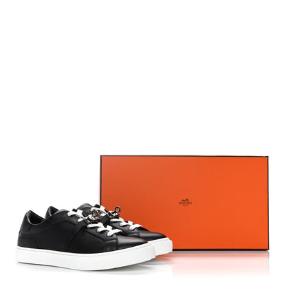 Hermes Calfskin Day Sneakers 38 Black 12 of 12