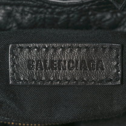 Balenciaga Crushed Calfskin Souvenir Charms Medium Tote Black 5 of 8