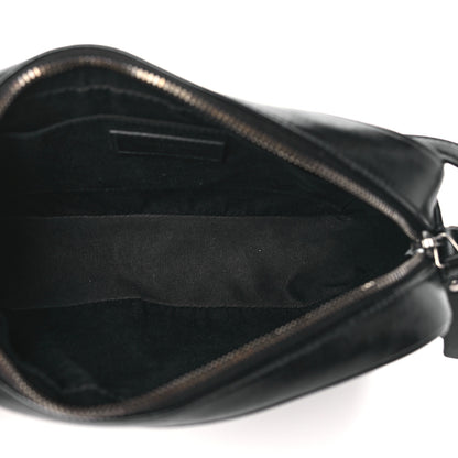 Saint Laurent Calfskin Matelasse Monogram Lou Camera Bag Black 5 of 9