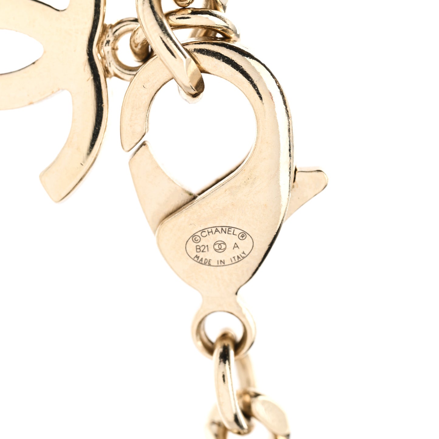 Crystal Chain CC Link Choker Gold Silver