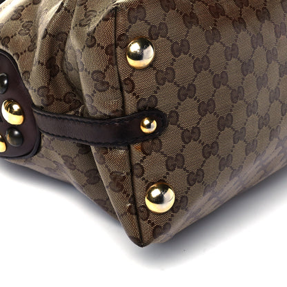 Gucci Crystal Monogram Large Babouska Dome Bag Brown 6 of 7