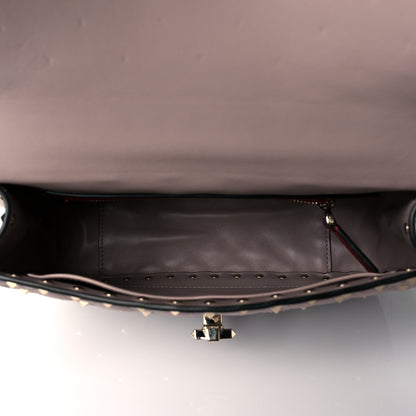 Valentino Garavani Lambskin Medium Rockstud Spike Shoulder Bag Poudre 5 of 9