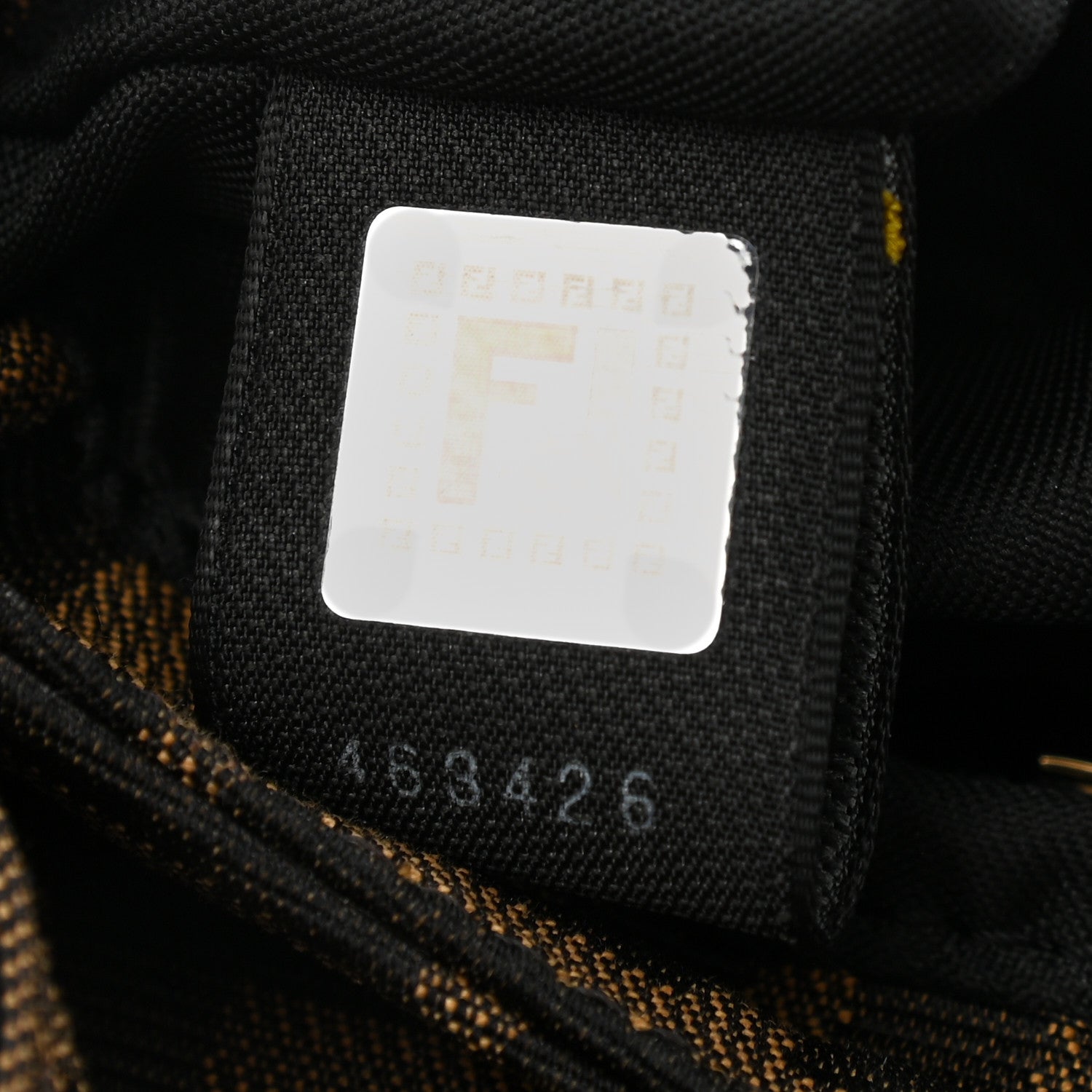 Fendi Zucca Mini Chef Shoulder Bag Tobacco Black 7 of 10