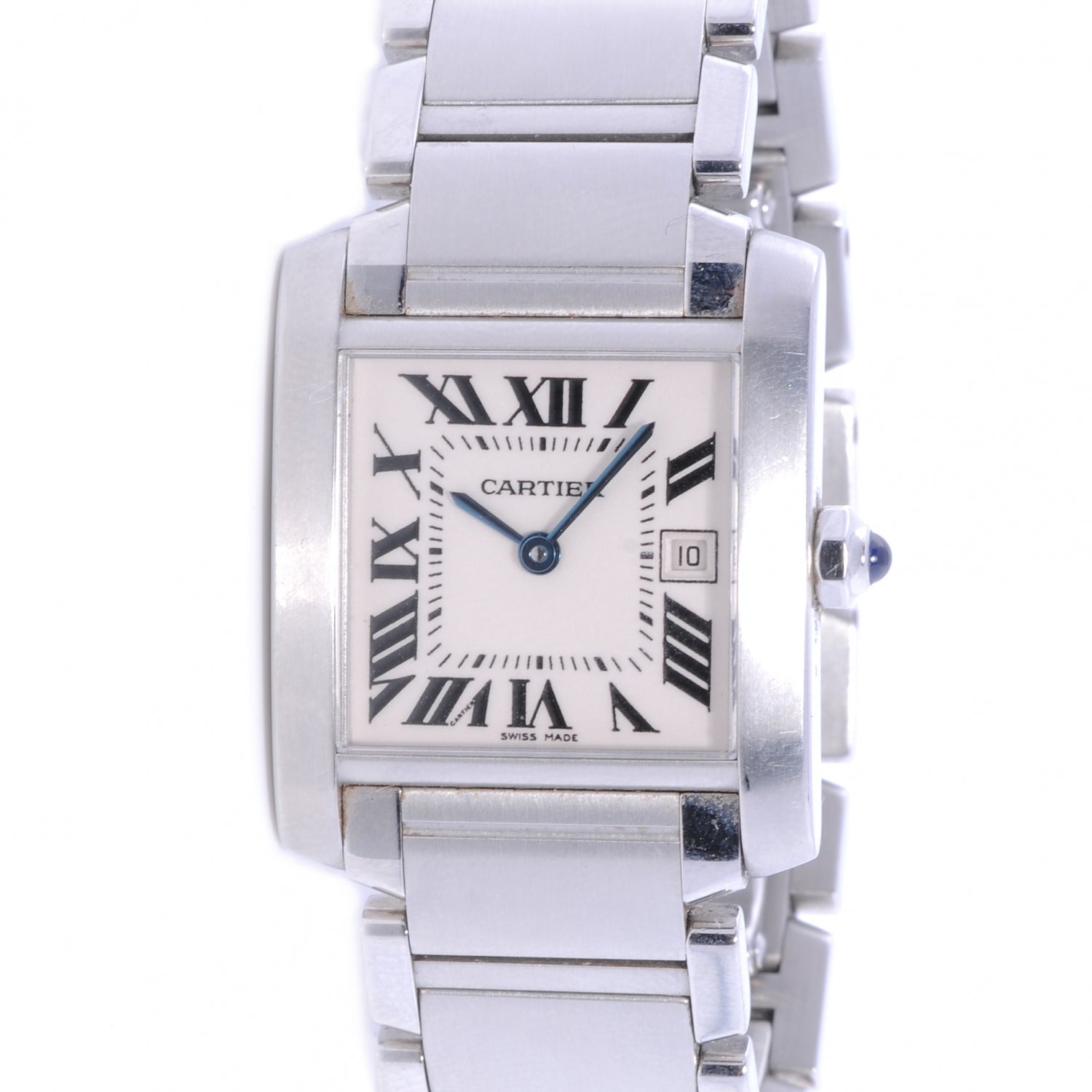 Cartier Stainless Steel 25mm Tank Francaise Quartz Watch 1 of 6