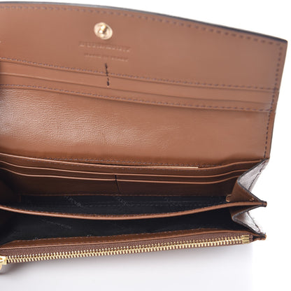 Burberry Grainy Calfskin House Check Continental Wallet Tan 5 of 7