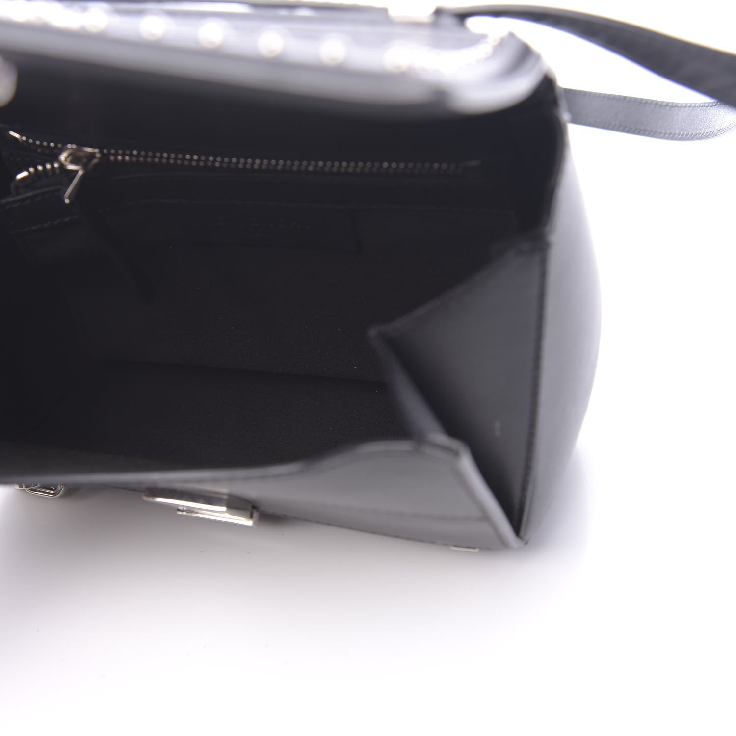 Givenchy Calfskin Studded Mini Pandora Box Crossbody Bag Black 5 of 12