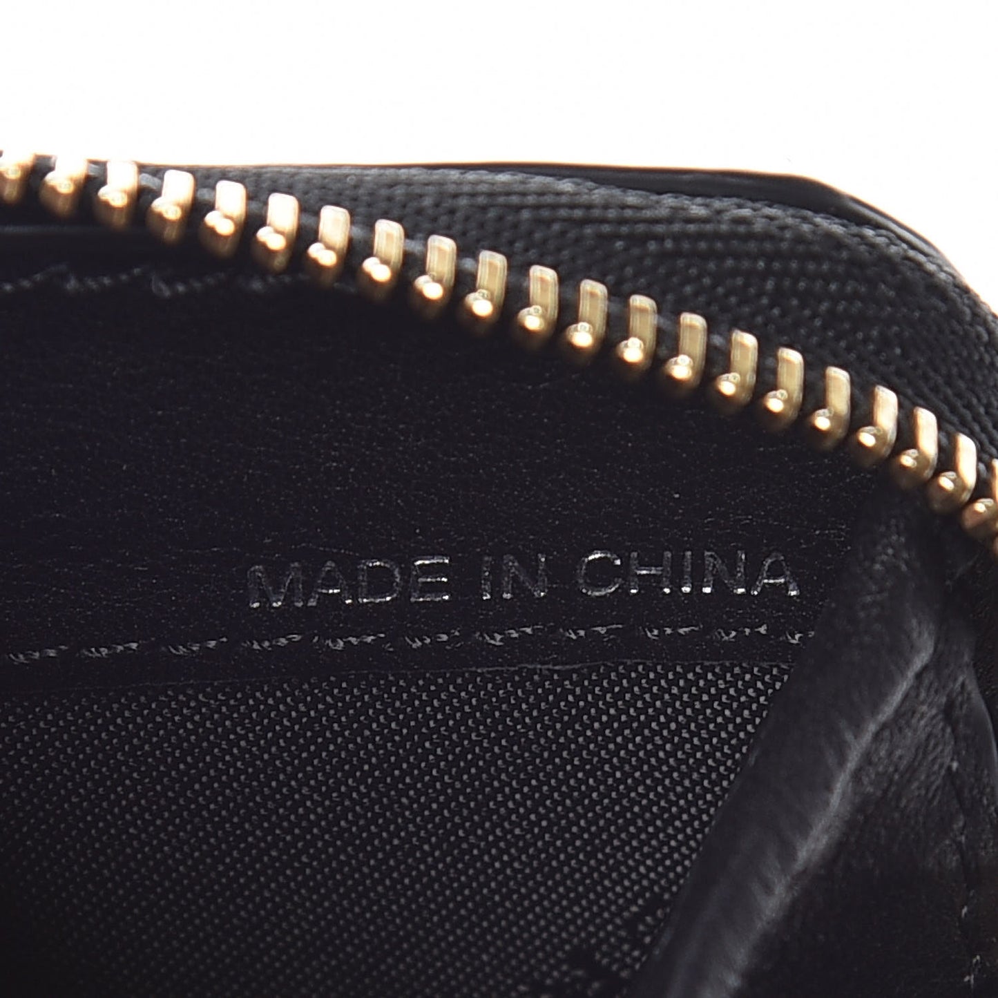 Patent Calfskin Zip Around Wallet Black