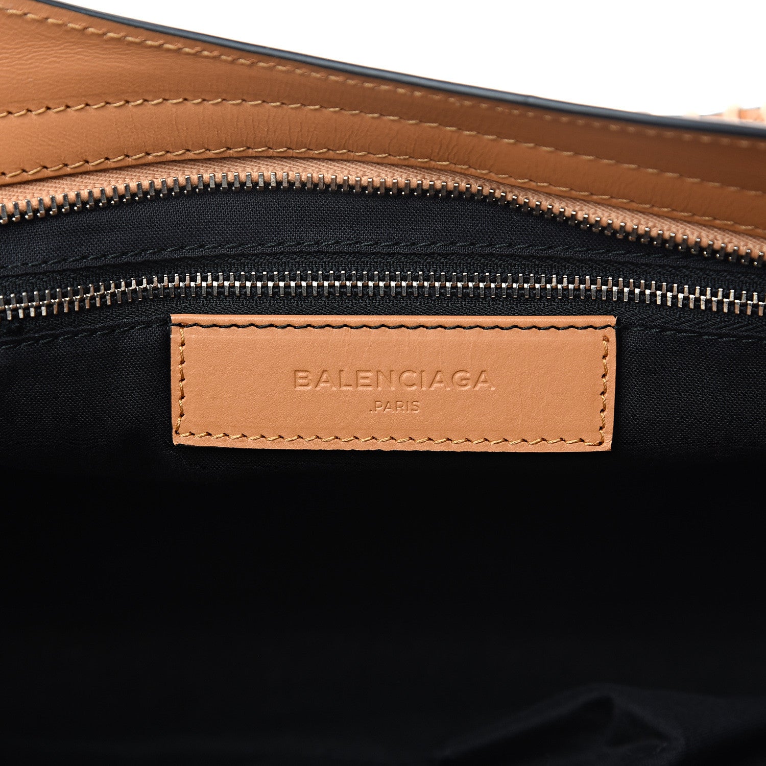 Balenciaga Calfskin Twill Perforated Classic Hardware City Tan 5 of 12