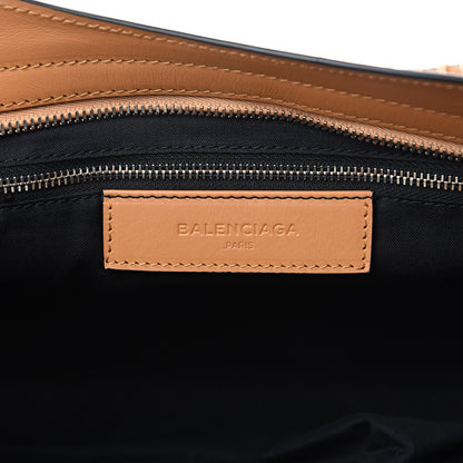 Balenciaga Calfskin Twill Perforated Classic Hardware City Tan 5 of 12