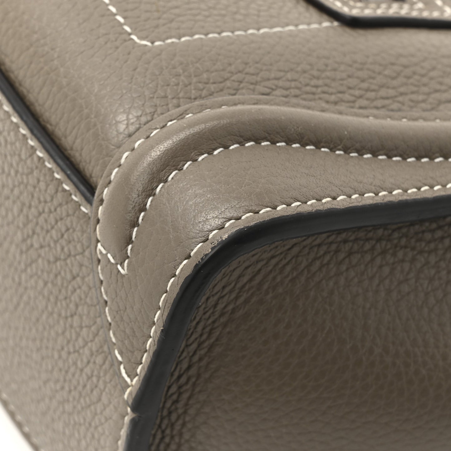 Drummed Calfskin Nano Luggage Souris