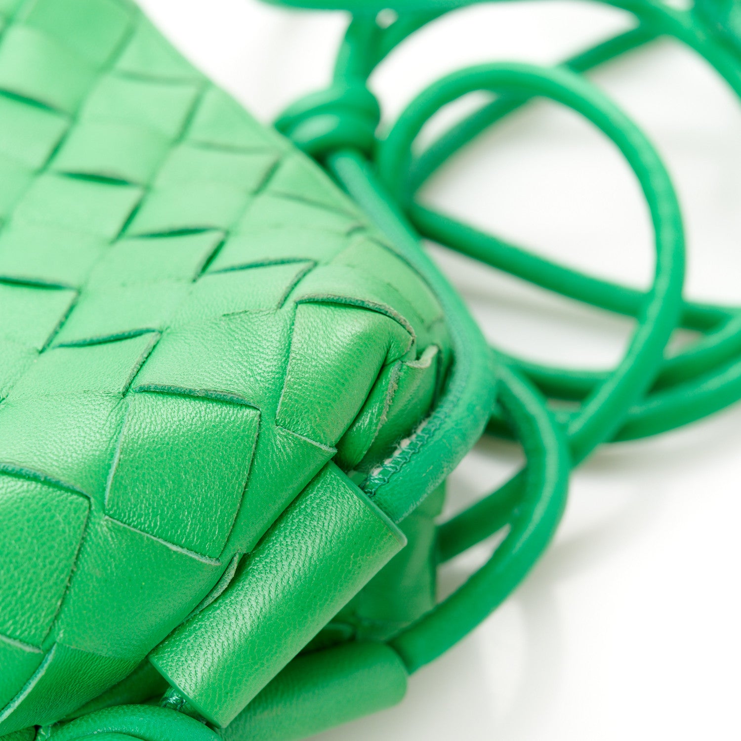 Bottega Veneta Nappa Intrecciato Mini Loop Camera Bag Parakeet 12 of 14
