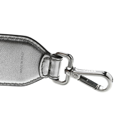 Fendi Vitello Catalan Mirror FF 1974 Embossed Strap You Argento 4 of 4