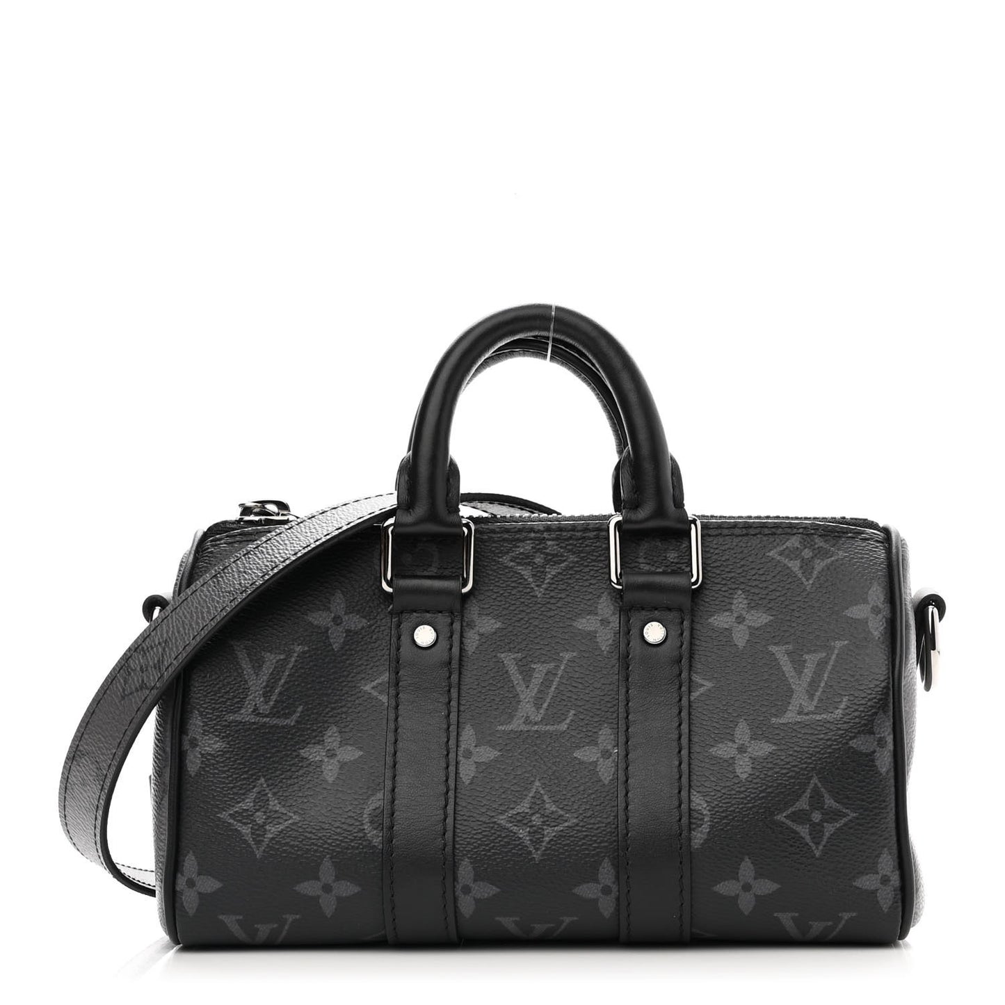 Reverse Monogram Eclipse Keepall XS Black