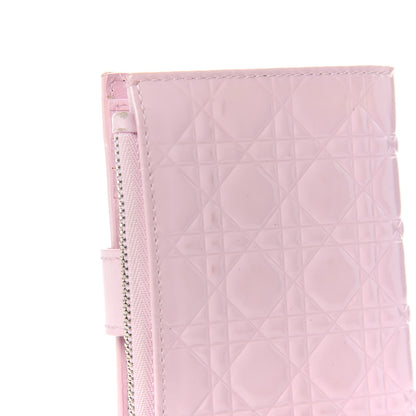 Christian Dior Patent Cannage Lady Dior Wallet Rose 5 of 9