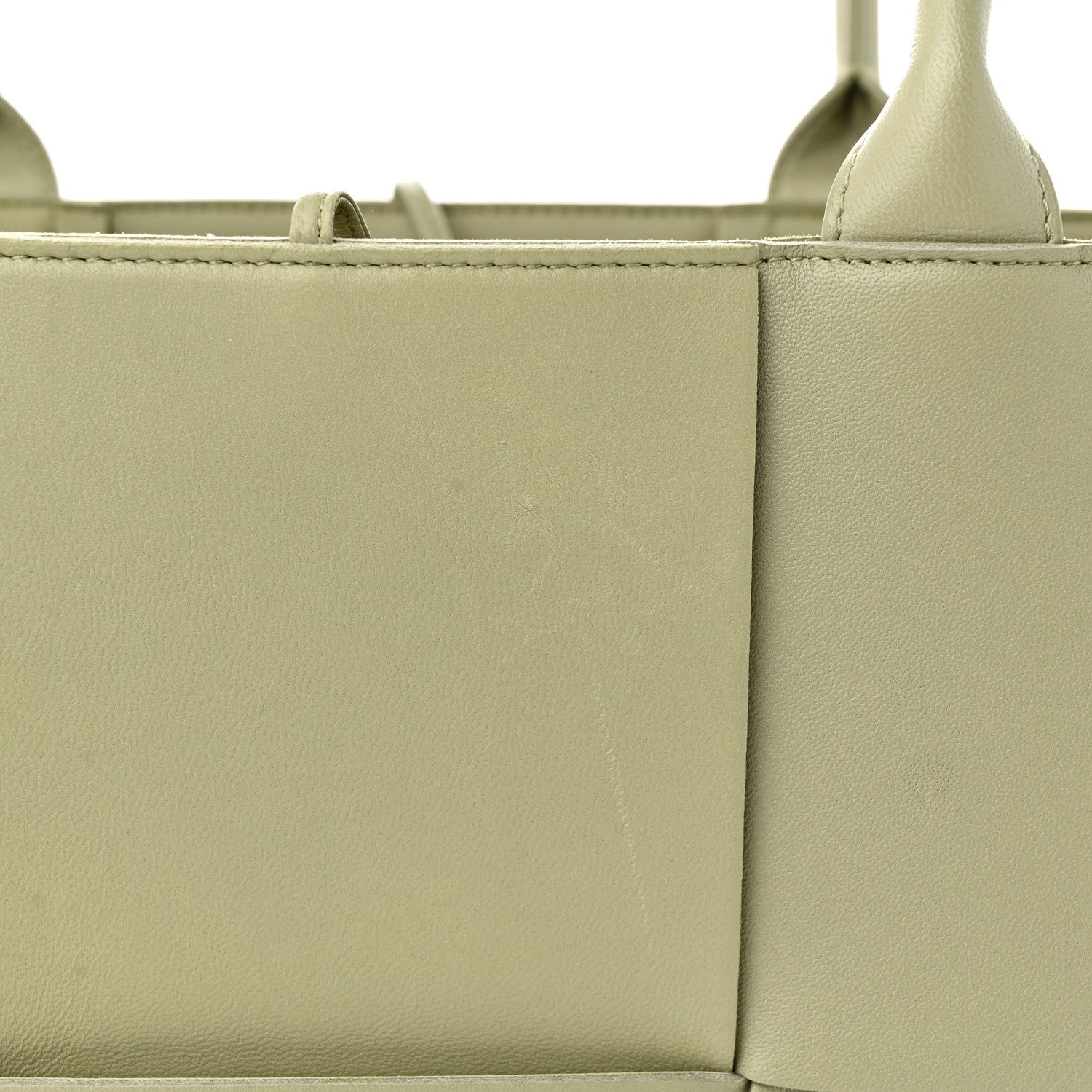 Bottega Veneta Grained Calfskin Intrecciato Medium Arco Tote Travertine 11 of 11