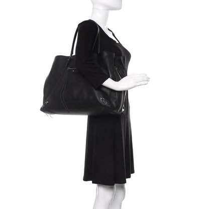 Balenciaga Supple Calfskin Papier A4 Zip Around Tote Black 2 of 10